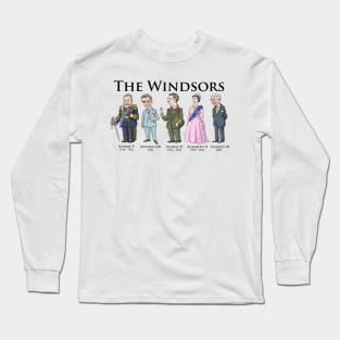 The Windsors (Horizontal Design) Long Sleeve T-Shirt